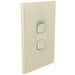 clipsal s3042c ce 2 gang switch plate skin only crowne