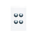 clipsal saturn series switch 4 gang pb led 4064pbl pw