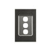 clipsal saturn series grid and plate assembly 3 gang 4033vh hb