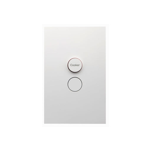 clipsal saturn zen switch cooker d pole 32a 415v white