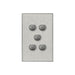clipsal saturn series switch 5gang pb led 4065pbl hs