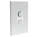 clipsal s3041 45c sv cover frame 1 switch vertical silver