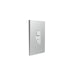clipsal s3042c sv 2 gang switch plate skin only silver