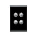 clipsal saturn series switch 4 gang pb led 4064pbl eb