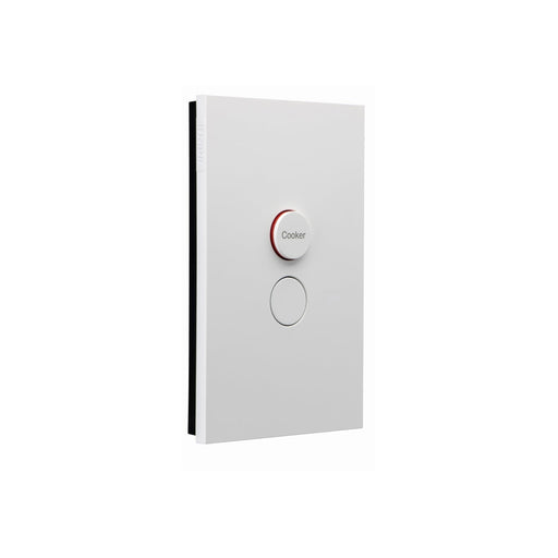 clipsal saturn zen switch cooker s pole 45a 250v white