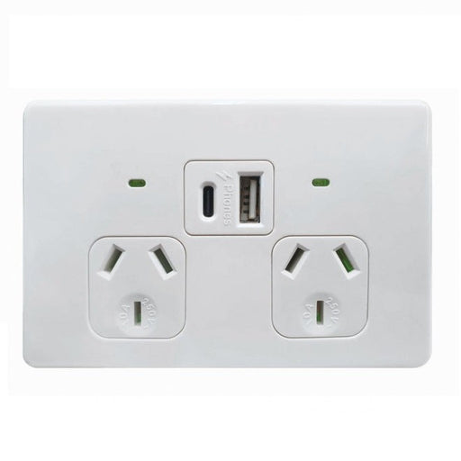 Universal Powerpoint Plug USB Powerpoints | USB Outlets | Type A & C Powerpoint | USB GPO ...