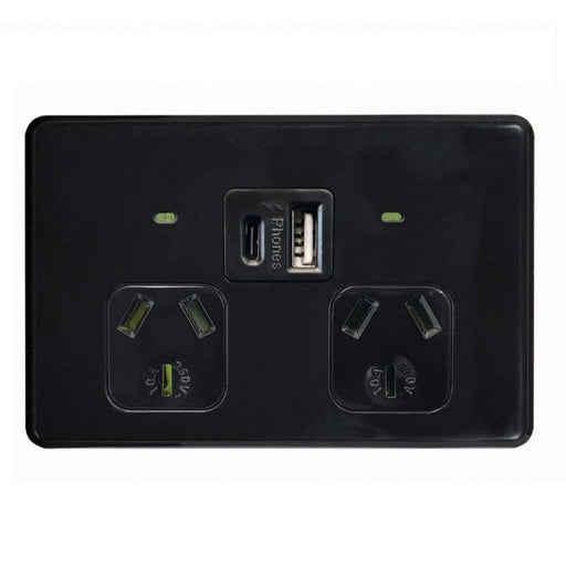 Universal Powerpoint Plug USB Powerpoints | USB Outlets | Type A & C Powerpoint | USB GPO ...