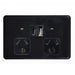 Trader Flat Cat Fully Integrated Type A&C Dual USB Charger Power Point