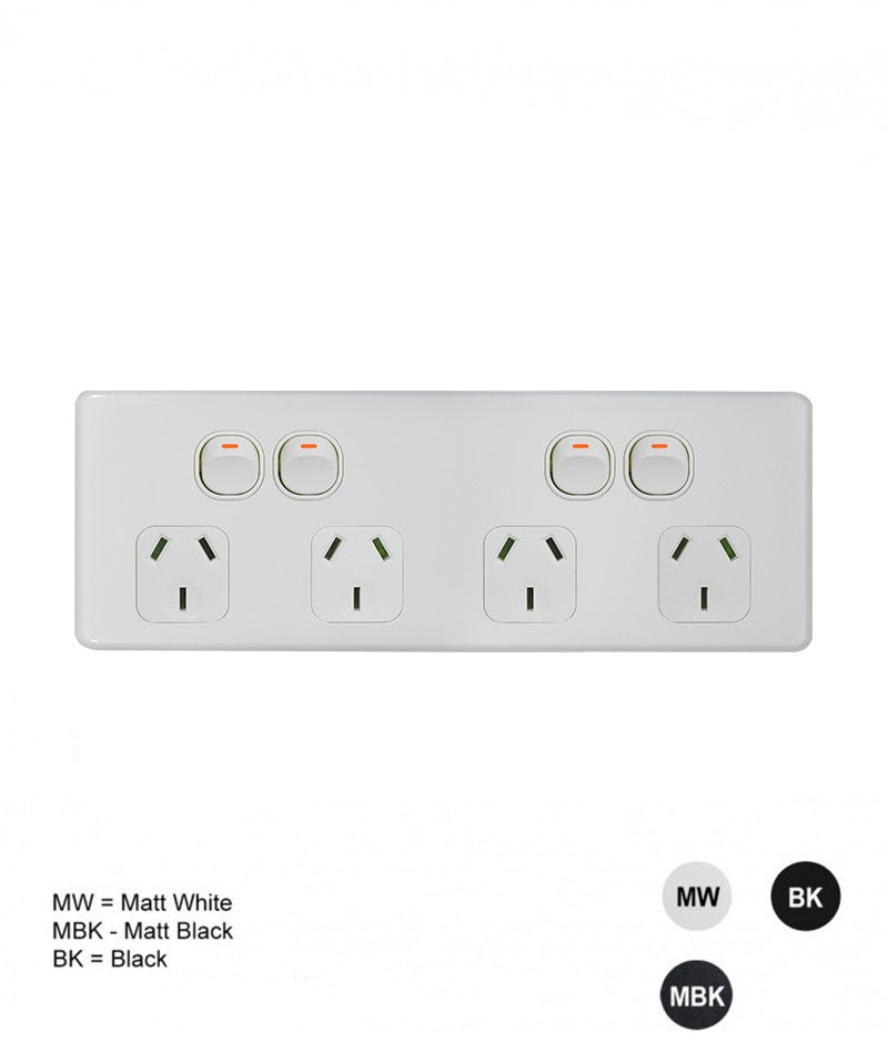 Trader Flat Cat Powerpoints | Slimline Double, Quad & USB GPOs ...